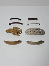 Vintage Metal Hair Clip Lot Of 8