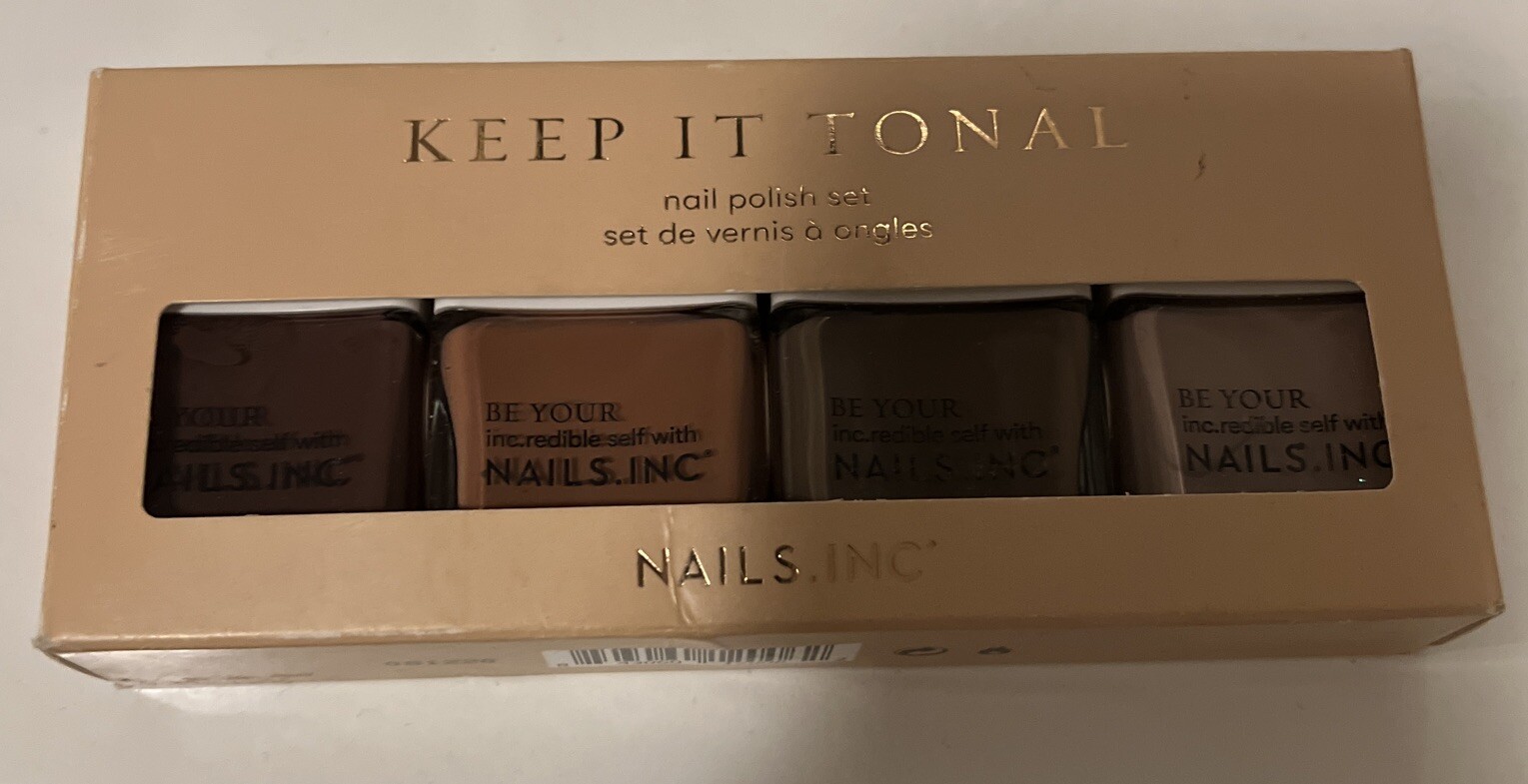 Nails Inc Nail Polish Set Keep It Tonal Collection (4 x 14ml) eBay