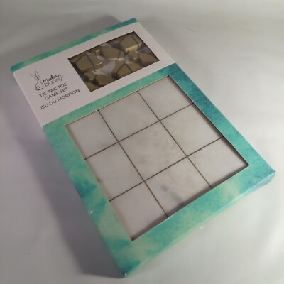 Marble Tic Tac Toe Game Set Easter Rabbit Carrot Premium Quality, 8x8 Inch