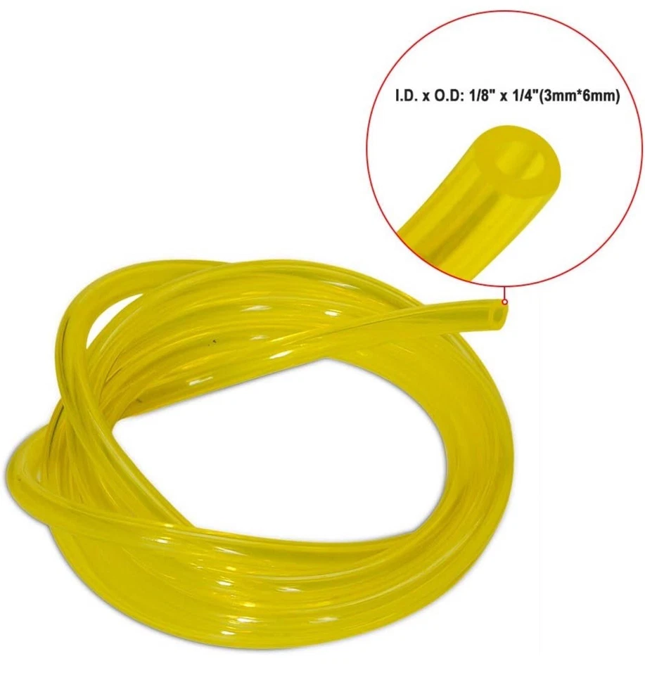 50feet Fuel Line Hose Tube ID 1/8" x OD 1/4" 3x6mm 2-4 Cycle Chainsaw Trimmer - Image 2 of 4