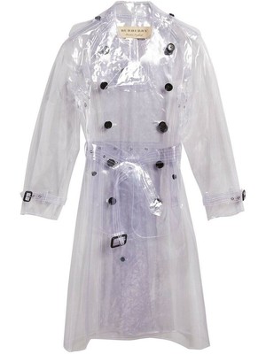 clear trench coat