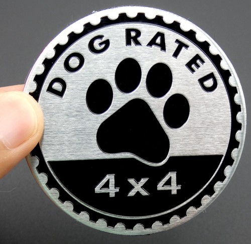 1pc Dog Rated Auto Fender Emblem Sticker 4x4 Badge Truck SUV 6cm 2.36" - Bild 7 von 19
