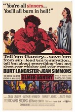 ELMER GANTRY Movie POSTER 27x40 Burt Laner Shirley Jones Jean Simmons Dean