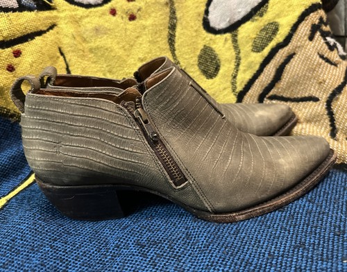 FRYE Sacha Moto Short Women’s Bootie Double Zip Olive Green Boots Sz US 10 B - Picture 7 of 15