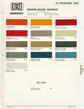 1972 INTERNATIONAL TRUCK IH SCOUT PAINT CHIPS R-M