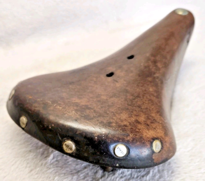 VINTAGE SELLE VELO Cuir Ideale Tb 40 Old Leather Bike Saddle Peugeot