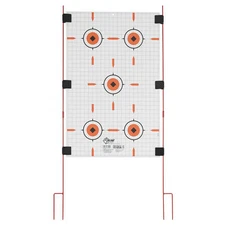 Allen EZ Aim Stow-N-Go Target Stakes 52" Tall Orange w/ 6 Alligator Clips  15828