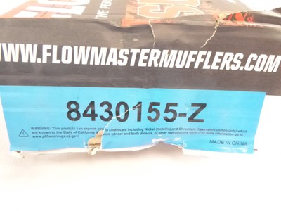 Flowmaster Super 10 Kit Muffler 8430155-z for sale online | eBay