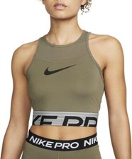 WMNS Nike Pro Dri-FIT Graphic Cropped Training Top 'Green'