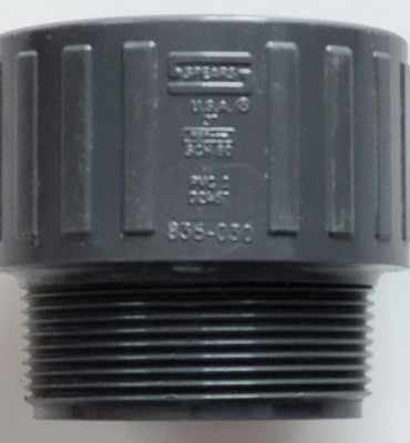SPEARS Pipe Fitting Adapter 836 Series PVC Sch80 Socket x NPT Male 3'' 836-030