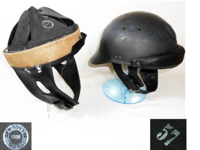 Innenhaube Leder schwarz Helm Modell 35 Motorisierte Truppen WWII Gr.57