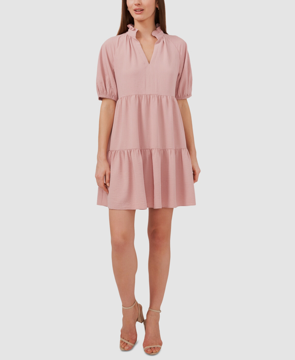 Blush Puff Babydoll Dress main image 0