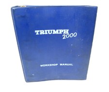 Triumph 2000 Workshop Manual May 1964 512860 Illustrated 6 Groups Diagrams