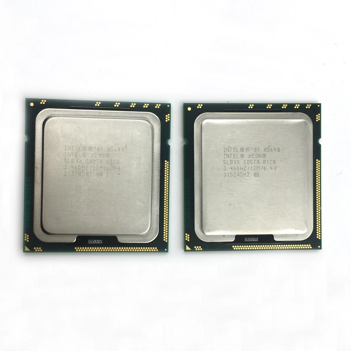 Matched Pair Intel Xeon X5690 3.46GHz 6.4GT/s 12MB 6 Core 1333GHz
