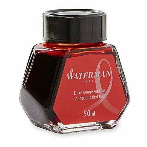 Waterman Fountain Pen Ink Audacious Red 50ml Bottle for sale online eBay
