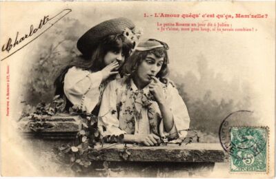 CPA 1. L'Amour quequ c'est qu'ca Mam'zelle ? BERGERET (1321000)