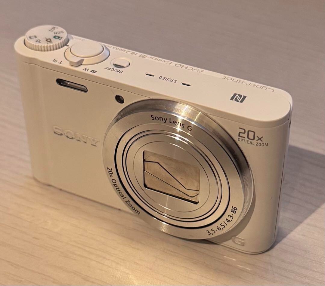 SONY Cyber-shot DSC-WX350　白 SONY Cyber-shot DSC-WX350 White 18.2MP Digital Camera