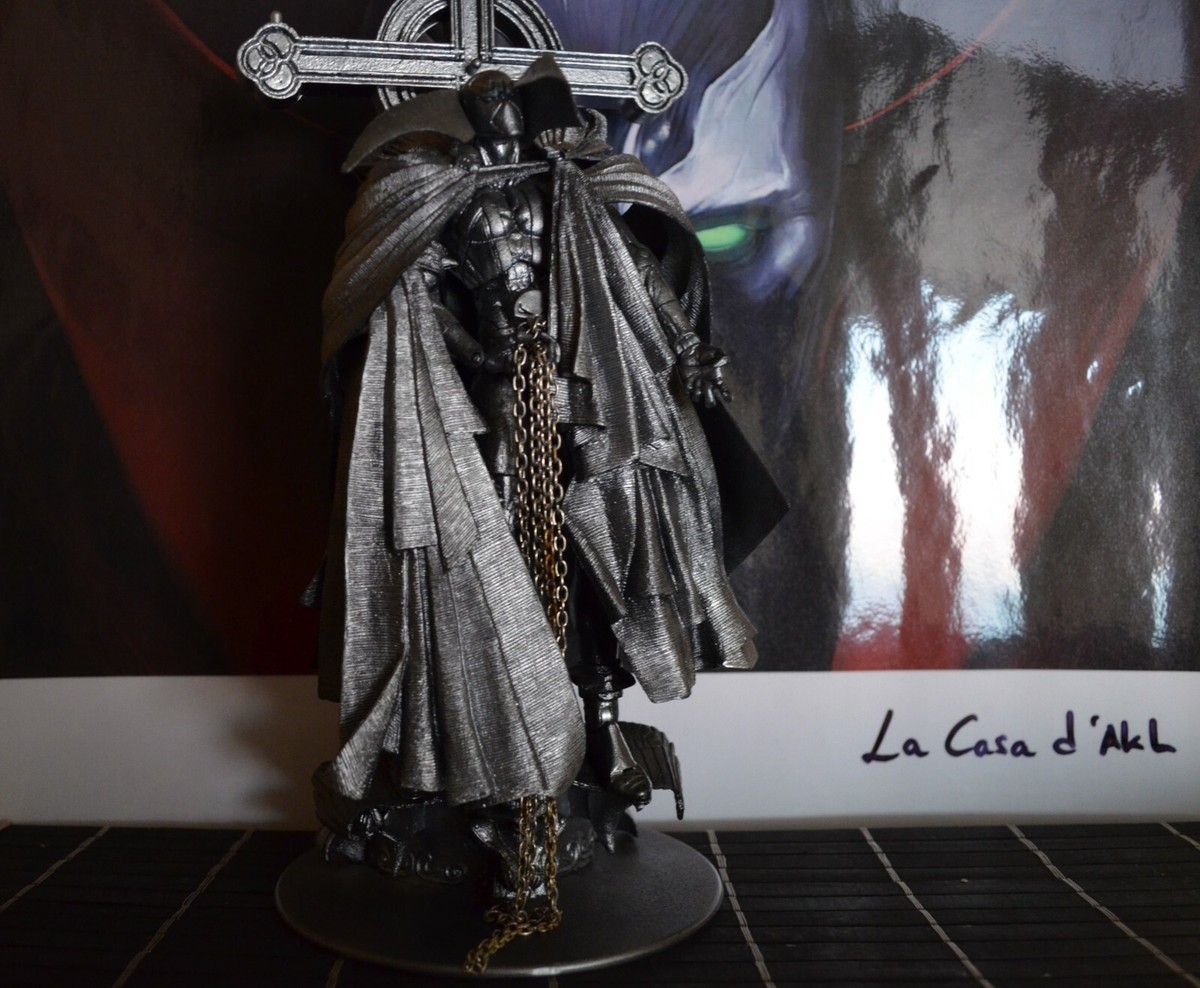 Figurine Spawn on cross Silver MCCT - Series Spawn Image 10th Anniversary - 2002