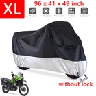 For Kawasaki KLR650 KLR250 Motorcycle Cover Outdoor Water UV Resistant XL Silver