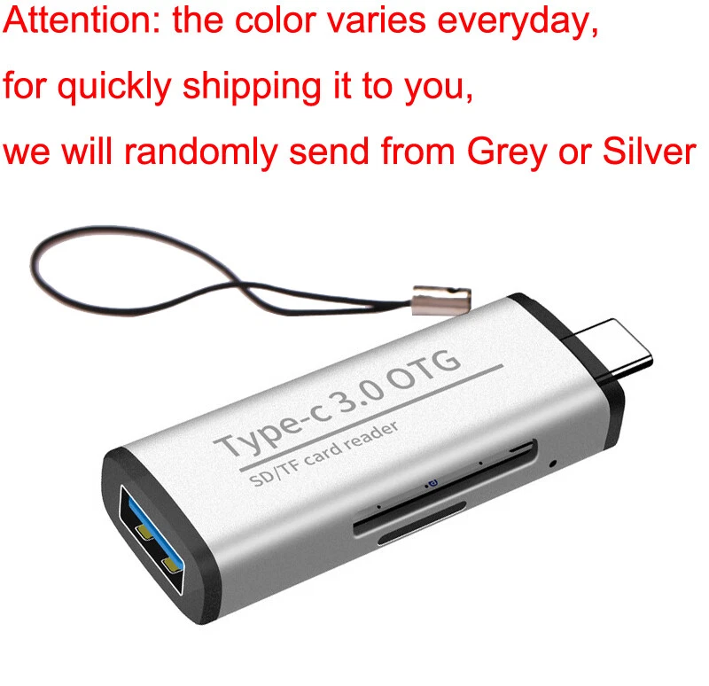 USB 3.0 U Flash Disk SD TF Card Reader fr Macbook Samsung S8 S9 Type C OTG Phone - Image 2 of 4