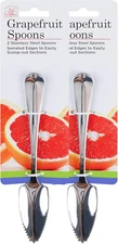 Grapefruit Spoons ,Set of 2 Grapefruit Spoons Serrated Stainless Steel ,Grape...