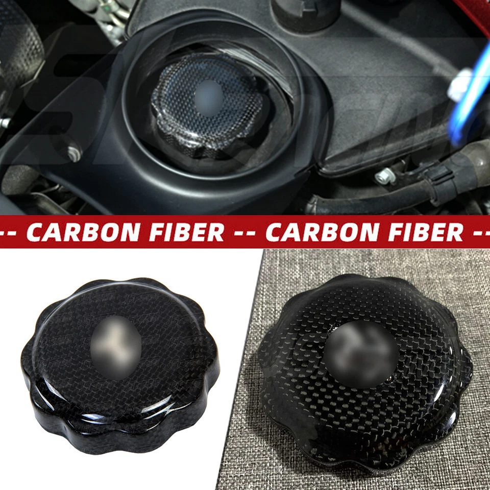 For Ferrari 488 Gtb Spider Dry Carbon Fiber Oil Filler Cap  2015-2018 - Image 2 of 4