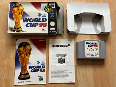 N64 World Cup 98 Nintendo 64 Video Game Manual PAL Boxed