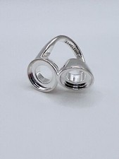 Kameleon KR045 RING "DOUBLE TROUBLE:" - Sterling Silver Size 5