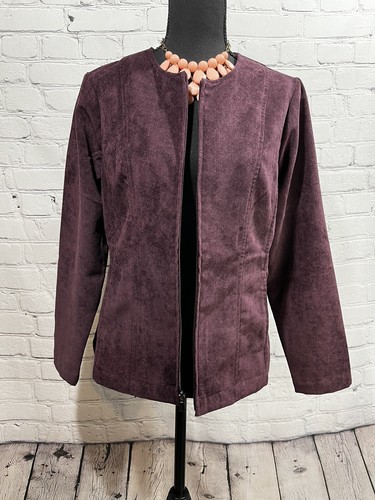 CHRISTIPHER & BANKS * SZ S Womens Velvety/Corduroy Plum Color - Picture 6 of 6