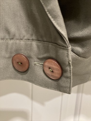 Rafaella Green Bomber Style Jacket SZ 14 Lined Shoulder Pads Nice - Picture 2 of 12