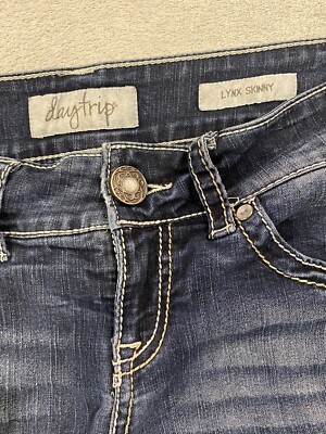 Buckle DayTrip Lynx Ankle Skinny Jeans Womens 26R 29x32 Blue