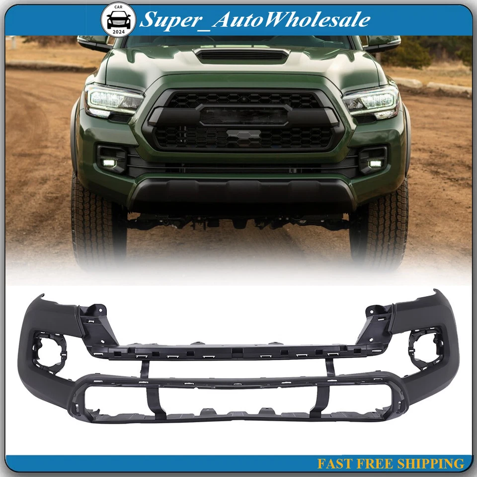 Cubierta de parachoques delantero fascia texturizada negra para Toyota Tacoma 2016-2020 5211904220 Foto 2 de 4