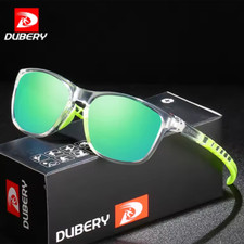 DUBERY Square Polarized Sport Sunglasses For Men Women Driving Fishing Glasses