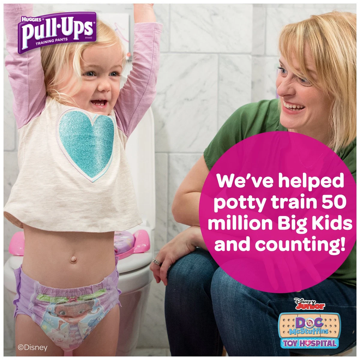 Huggies Pull-Ups Learning Designs Potty Training Pants for Toddler Girls,  2T-3T