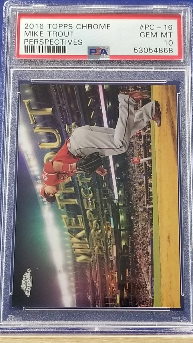 Mike Trout 10 Graded Baseball Sports Trading Cards & Accessories