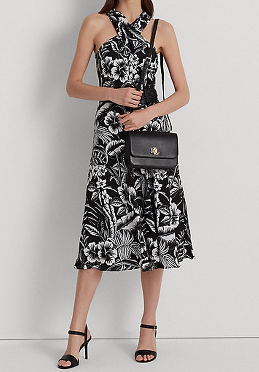 RALPH LAUREN Sophee Classic & Versatile Leather Convertible Bag