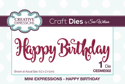 CREATIVE EXPRESSIONS - Sue Wilson Stempel, Briefmarken JANUAR 2018 Auswahl