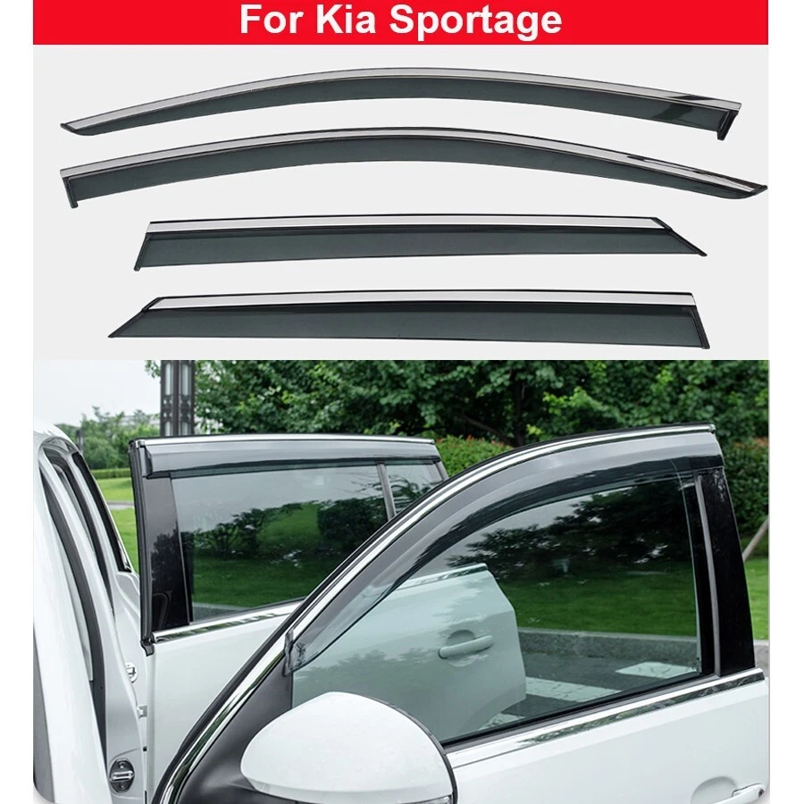 4PCS Car Window Visor Vent Rain Wind Deflector Guard For Kia Sportage  2022-2024