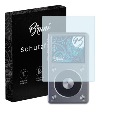 Bruni 2x Folie für FiiO X5 II Schutzfolie Displayschutzfolie