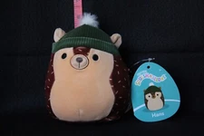 NWT Hans the Hedgehog with Green Beanie 5" Squishmallow S5 #2-12