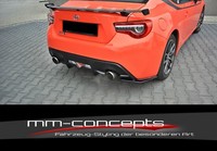 CUP Diffusor Seiten AnsäTze SET Schwarz FüR Toyota GT86 FL Flaps HeckschüRze