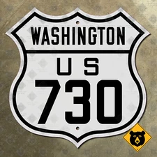 Washington US Route 730 highway road sign marker 1926 Walla Walla 16x16