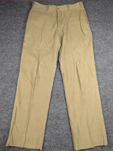 Bills Khakis Mens 34 Beige Corduroy M2 Pleated Twill Academia USA 33x32