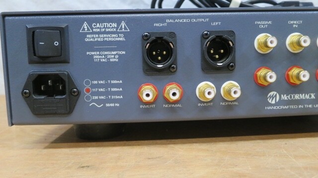 動作確認済み】McCORMACK ALD-1 プリアンプ