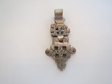Vintage African/ ETHIOPIAN TUAREG Tribal Handmade Figural PENDANT 1.6" Length
