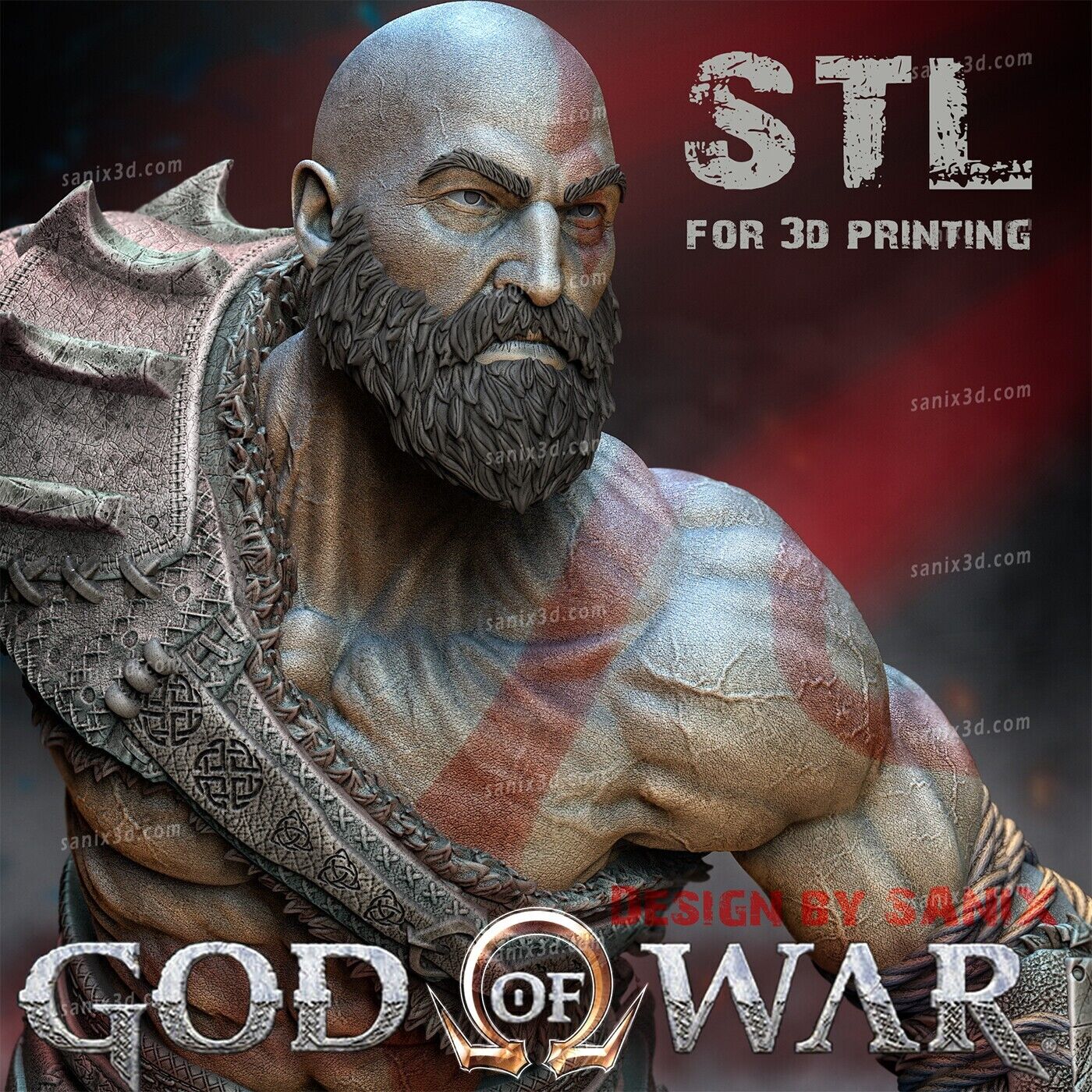 Kratos God Of War Ragnarok - STL 3D print files