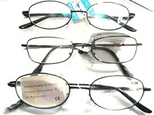 3 READING GLASSES Spring temples Variety styles readers Power 1.50 Men Women