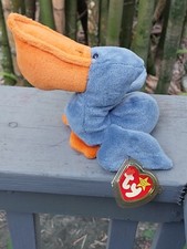 Ty Rare Retired Scoop P.V.C 4th. Generation Pellets Duck Bennie Baby 1996