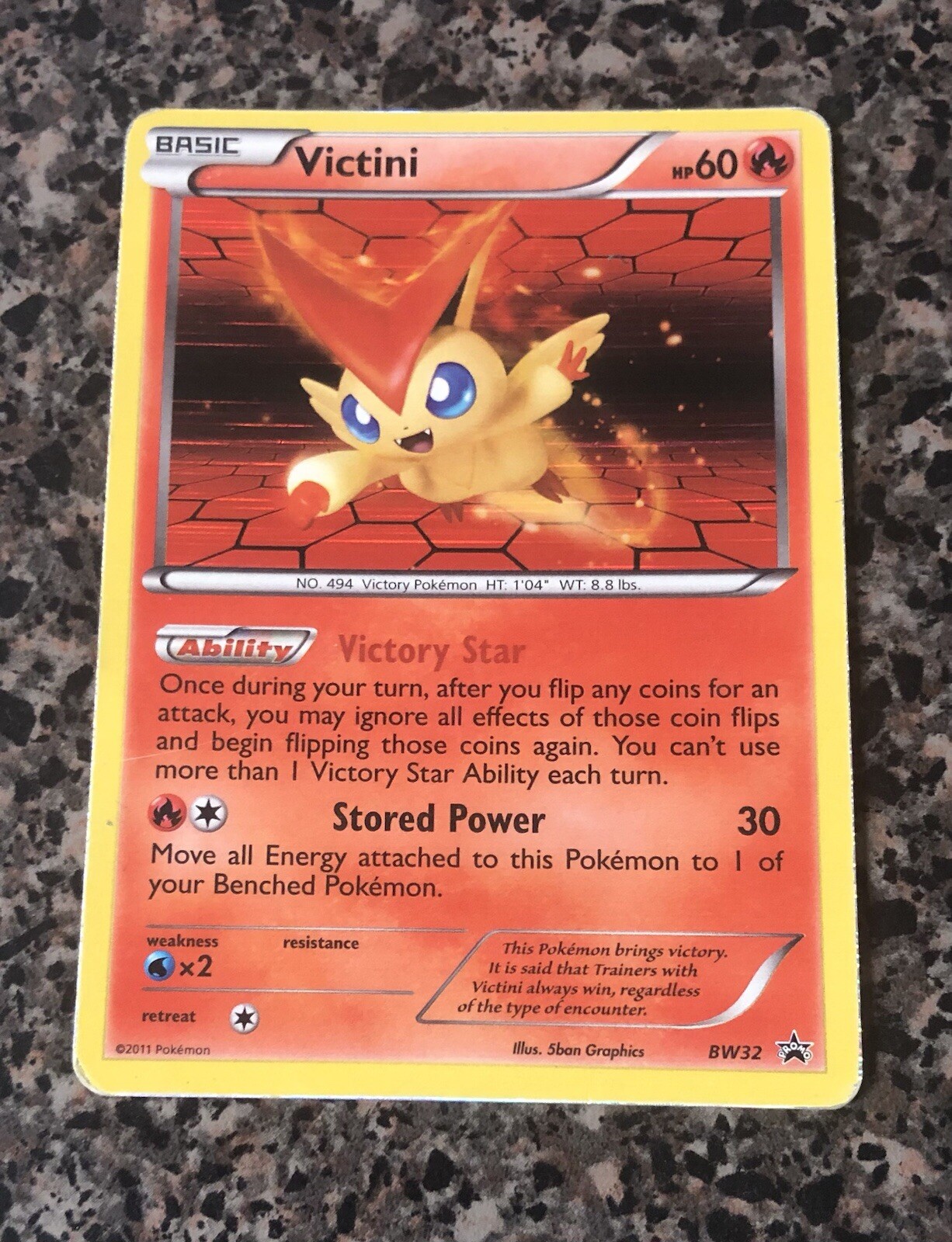 Victini BW32 Black & White Promos Holo Pokémon Card