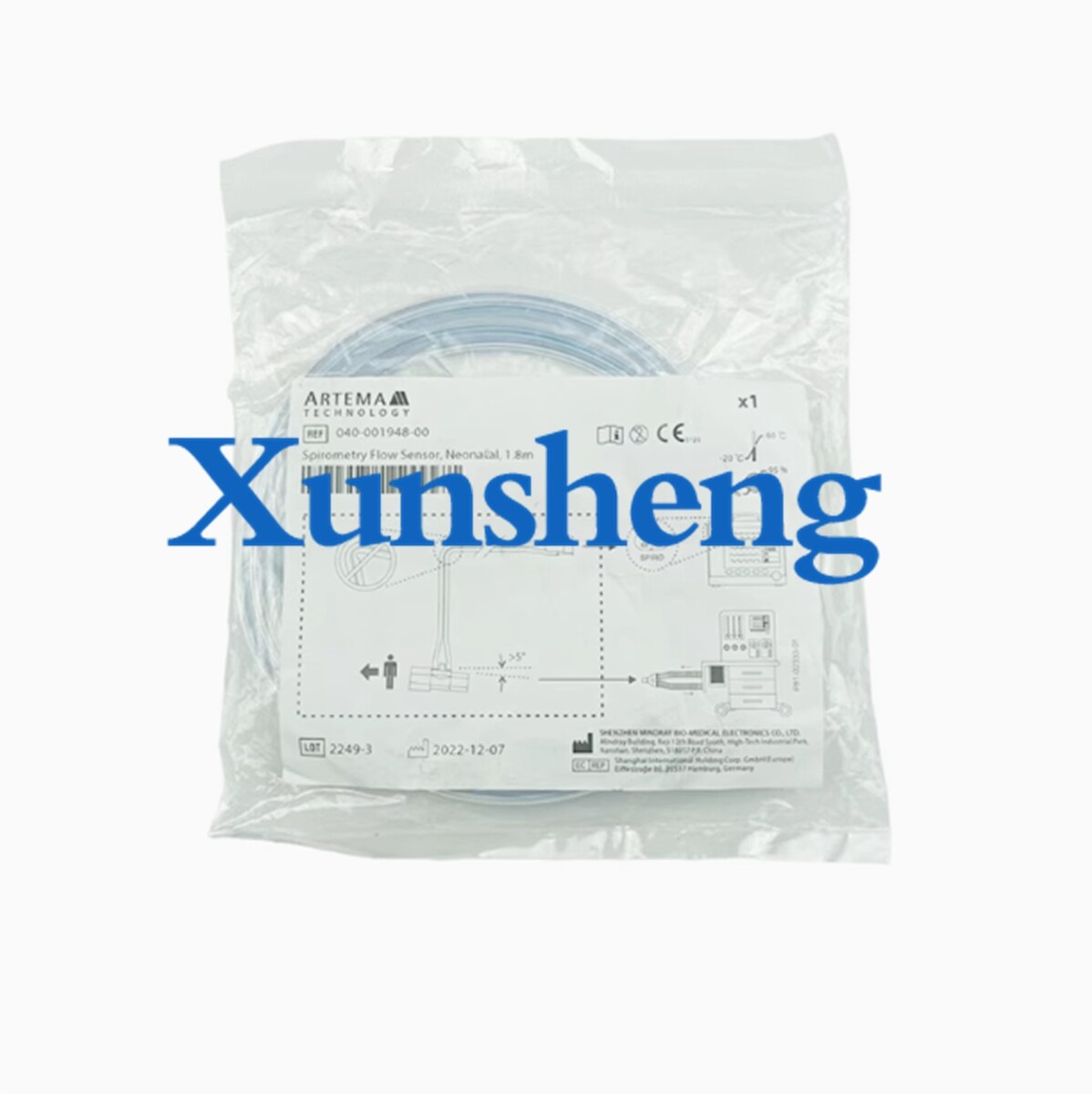 1PCS New Ventilator neonatal flow sensor 1.8m 040-001948-00